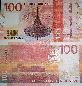 100 Korun/Kroner Norsko 2016 Pick #54a UNC