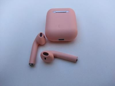 Nové ružové bezdrôtové slúchadlá bluetooth Inpods 12 pre Android a iOS