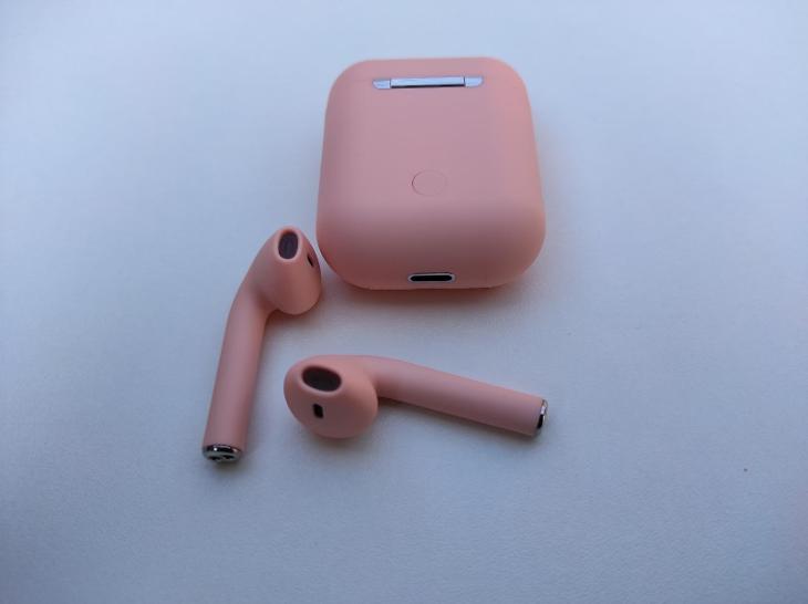 Nová růžová bezdrátová sluchátka bluetooth Inpods 12 pro Android a iOS - Mobily a chytrá elektronika