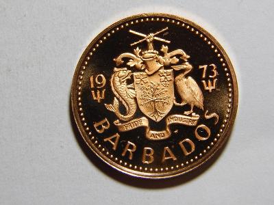 Barbados 1 Cent 1973 PROOF č32028