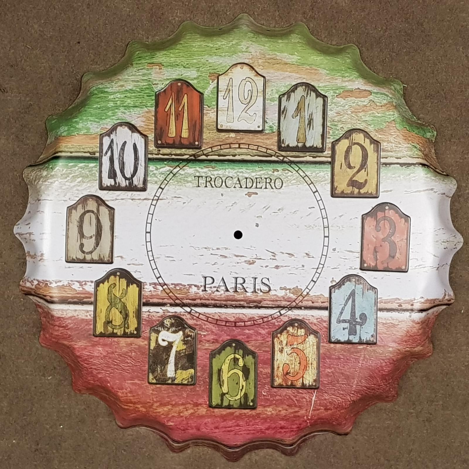 Velká plechová cedule ve tvaru pivní zátky PARIS - Sběratelství