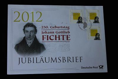 Jubiläumsbrief Deutsche Post: Johann Gottlieb Fichte 2012 (k2)