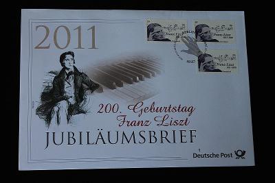 Jubiläumsbrief Deutsche Post: 200 Geburtstag Franz Liszt  (k2)