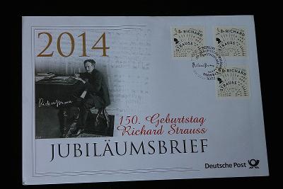 Jubiläumsbrief Deutsche Post: 150. Geburtstag Richard Strauss   (k2)