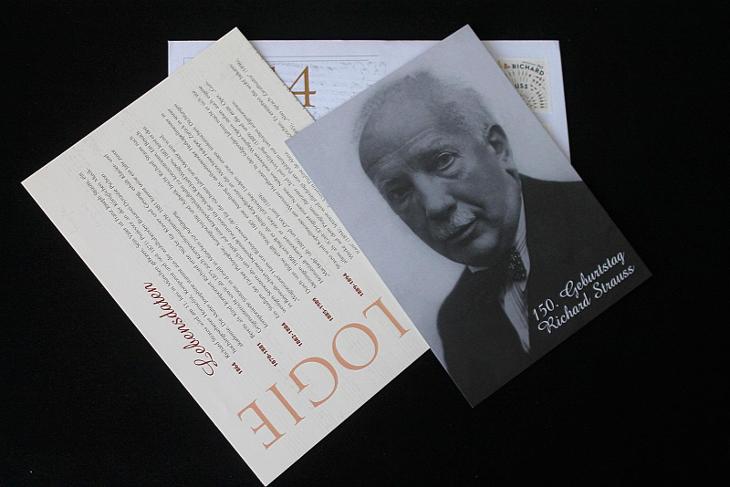 Jubiläumsbrief Deutsche Post: 150. Geburtstag Richard Strauss   (k2) - Filatelie