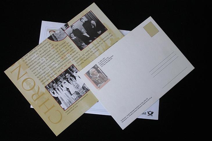 Jubiläumsbrief Deutsche Post: 80. Geburtstag Papst Benedikt XVI.  (k2) - Filatelie