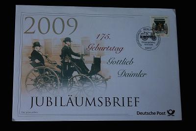 Jubiläumsbrief Deutsche Post: 175. Geburtstag Gottlieb Daimler  (k2)