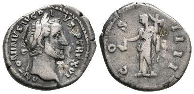 Řím Antoninus Pius Denarius Vesta Simpulum 2,93g 18mm č36070