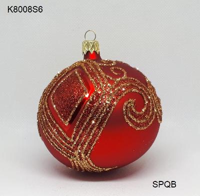 K8008S6 - koule 8, rudá, 8cm