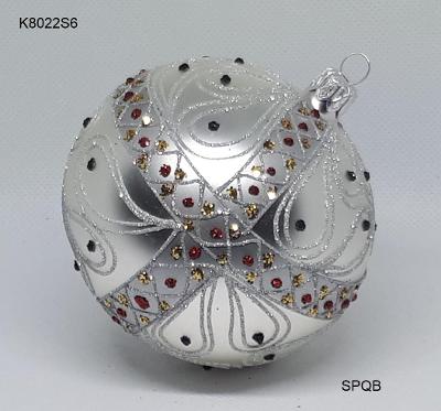 K8022S6 - koule 8, stříbrná, 8cm
