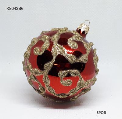 K8043S6 - koule 8, rudá, 8cm