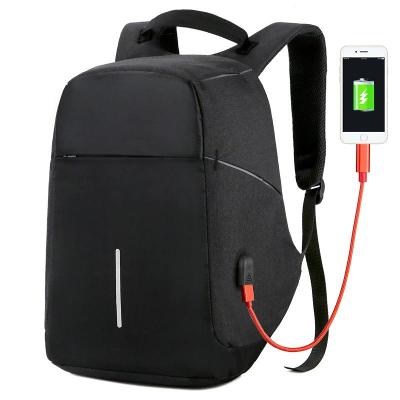 Městský batoh pro muže i ženy - voděodolný, Anti-Theft, USB | ČERNÝ