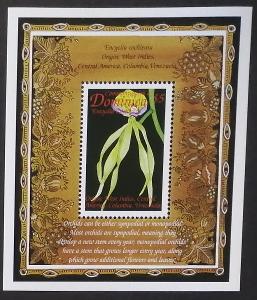 Dominika 1999 Bl.373 5€ Tropické orchideje, Encyclia cochleata