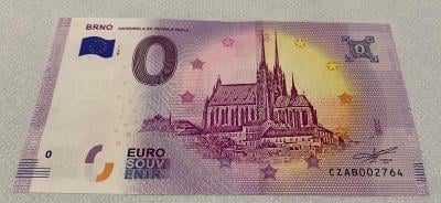 0 Euro Souvenir bankovka Brno