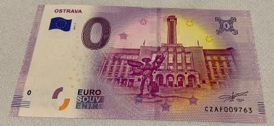 0 Euro Souvenir bankovka Ostrava