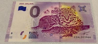 0 Euro Souvenir bankovka Zoo Jihlava 2020-1