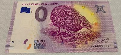 0 Euro Souvenir bankovka Zoo a Zámek Zlín - Lešná