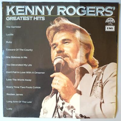 LP KENNY ROGERS - GREATEST HITS (1982) EMI Supraphon EX
