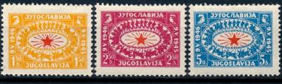 Jugoslávie 1946 ** /Mi. 494-6 , komplet  ,  /L23/