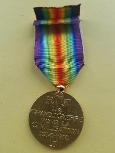 Medaile vítězství, Francie,  Morlon, zlacený bronz