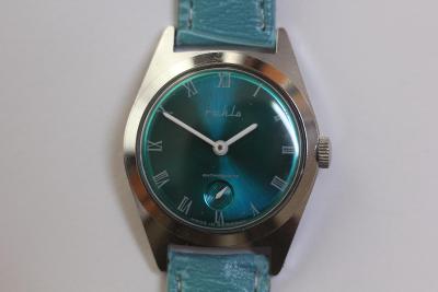 Pánské hodinky Ruhla, Made in GDR, modrý číselník