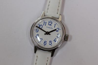 Dámské hodinky Ruhla , Made in GDR, modré znaky