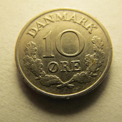 Dánsko - 10 Ore 1962