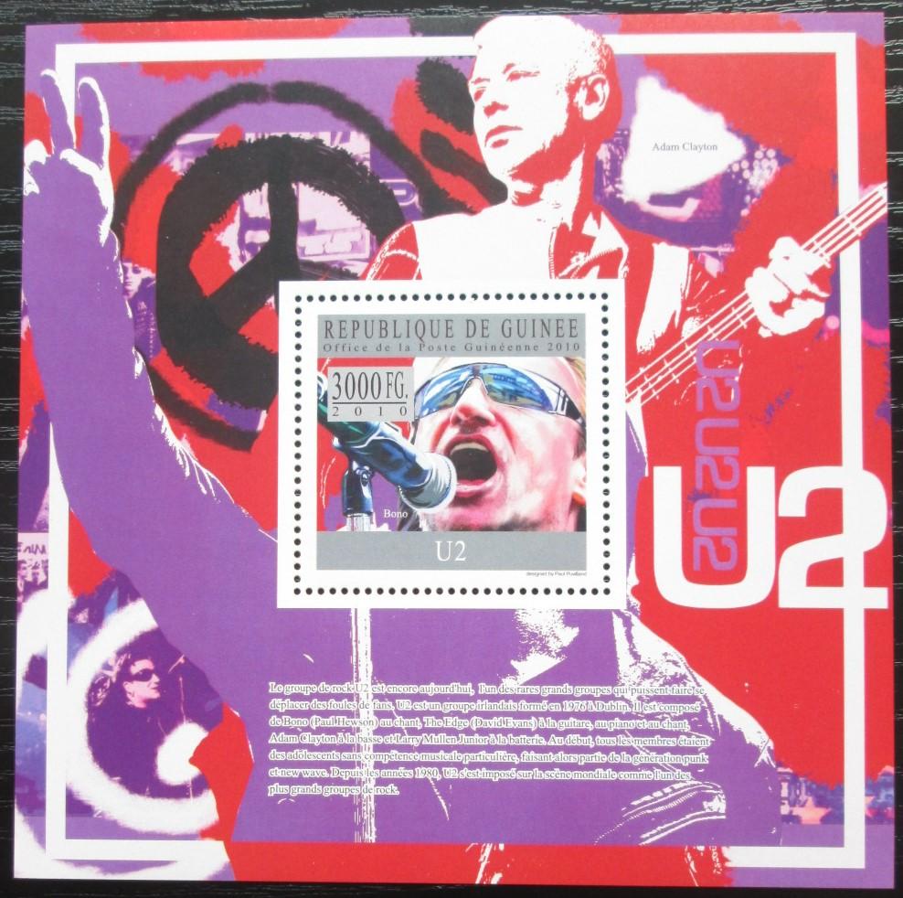 Guinea 2010 U2, hudobná skupina Mi# Block 1813 Kat 10€ 2544 - Známky