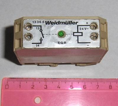 relé na DIN lištu s indikací Weidmuller EGR 1336.6 24VDC odzkoušené