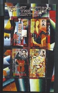Rwanda - umění - Picasso, Modigliani, Malevič, Pollock