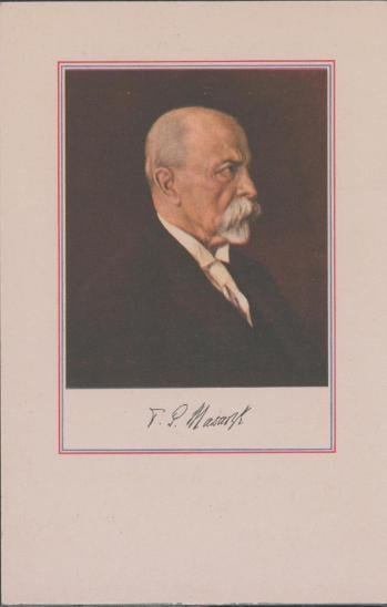 10B2500 Úmrtní lístek president T.G. Masaryk