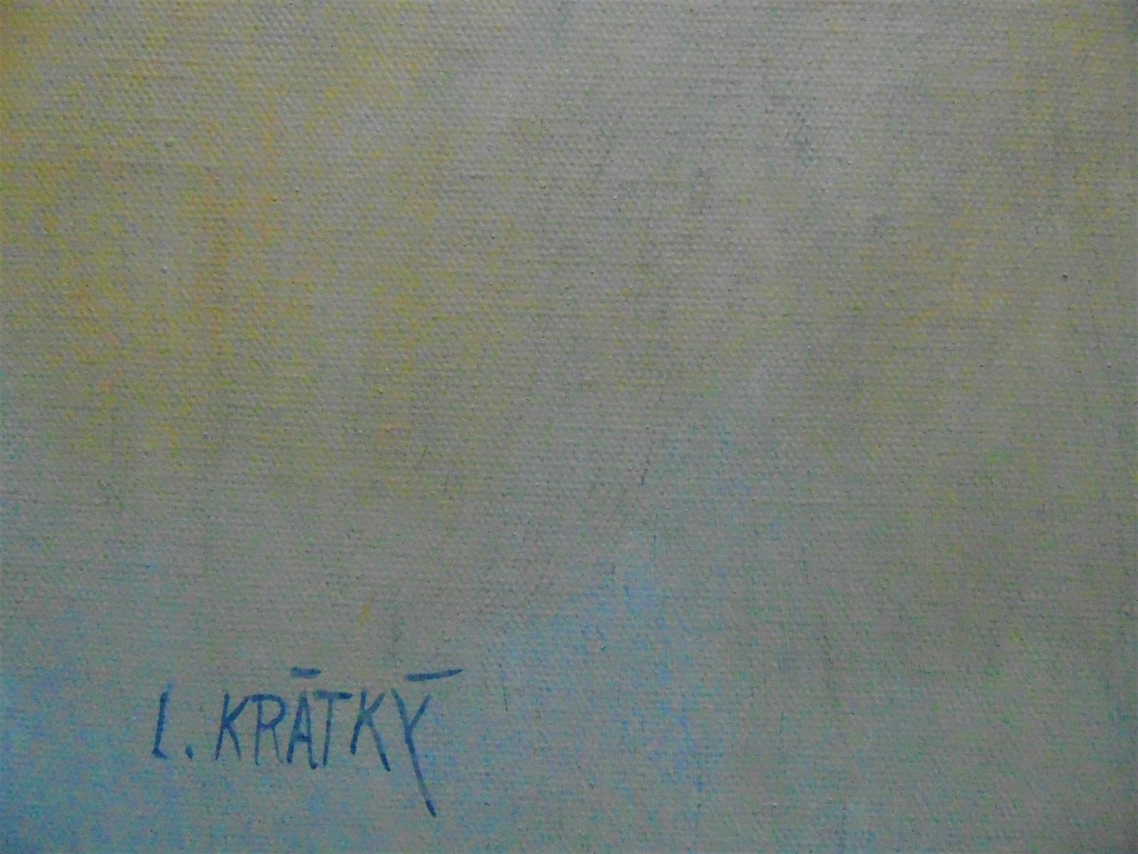 Lubomír Krátký: NA KONCI SVĚTA, akryl, plátno, originál - Starožitnosti a umění