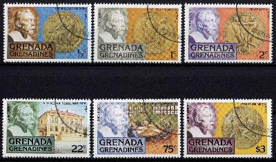 Grenada / Grenadiny 1978 ʘ/Mi. 1877-82 , komplet ,Nobelovy ceny /0017/