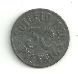 50  Pfennig Německo 1920 Stadt Cassel  nouzovka