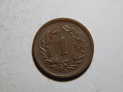 Švýcarsko 1 Rappen 1895 B UNC č35600