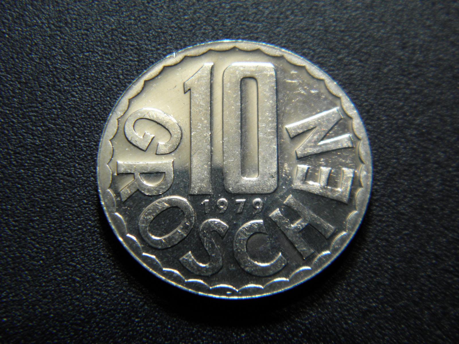 Rakúsko 10 Gröschen 1979 UNC č27460 - Numizmatika