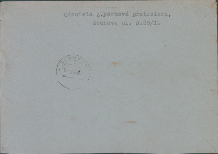 10B2531 Expres dopis na kpt. Štroner, Praha - Filatelie