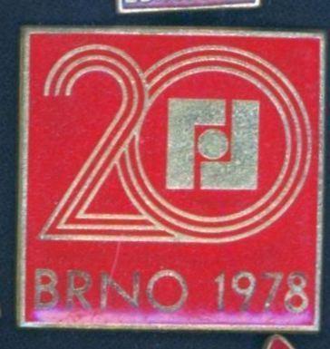 P52a Odznak BRNO 1978,  26 x 28mm  1ks