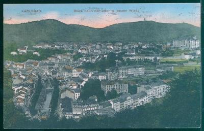 10D1780 Karlovy Vary - pohled od Staré a Nové Louky