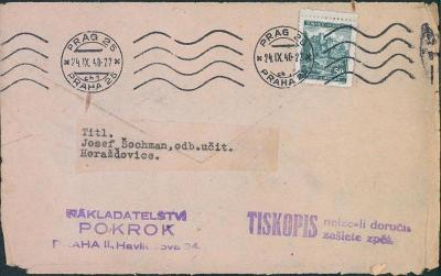 12B752 Šochman, Horažďovice - 1 x výstřižek+ 1 x dopis/ 