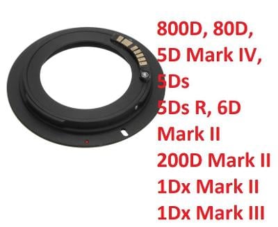 Canon EOS / M42 s čipem pro 800D, 80D, 5D Mark IV, 5Ds, 200D, 6D Mark