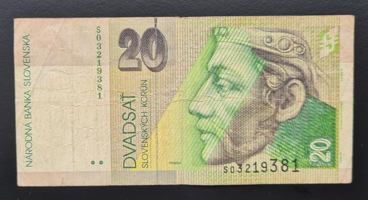 20 Ks 2001, série S, oběhový stav  - Bankovky