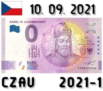 0 Euro Souvenir | KAREL IV. LUCEMBURSKÝ | CZAU | 2021