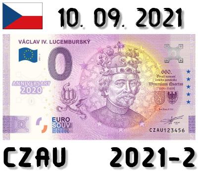 0 Euro Souvenir | VÁCLAV IV. LUCEMBURSKÝ | CZAU | 2021 | ANNIVERSARY