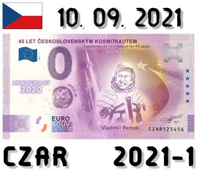 0 Euro Souvenir | 45 LET Vladimír Remek | CZAR | 2021 | ANNIVERSARY
