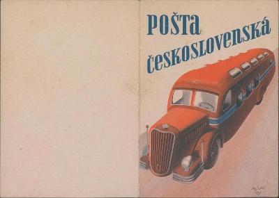 10B2695 Upomínkový tisk - Autopošta, Stará Boleslav 1938