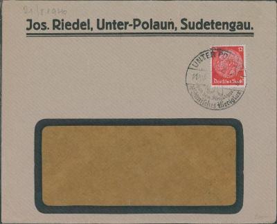 10B2704 Josef Riedel - Kořenov (Polaun) + PERFÍN , Sudety