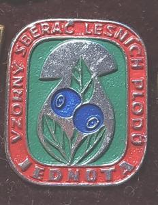 P85 Odznak Jednota Sběrač lesních plodů 1ks 