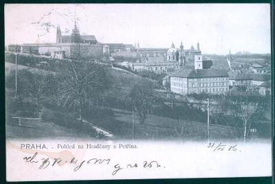 10D2435 Praha -pohled na Hradčany z Petřína