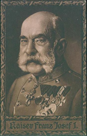 30A633 Císař  Franz Josef I., polní lístek razítko Bautzen 